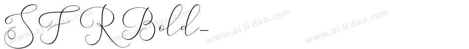 SFR Bold字体转换